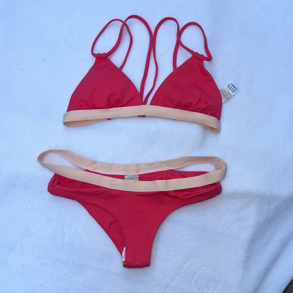 L*Space Bikini Top & Bikini Bottom Set Size XS - Picture 2 of 8